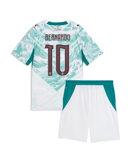 Billige Fotballdrakt Portugal Bernardo Silva #10 Replika Bortedraktsett Barn VM 2026 Kortermet (med bukser)